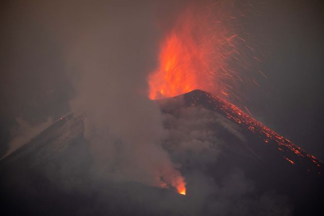 Volcán de Cumbre Vieja en La
