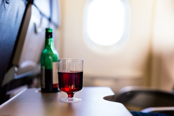 You might want to reconsider drinking alcohol before or during your flight.