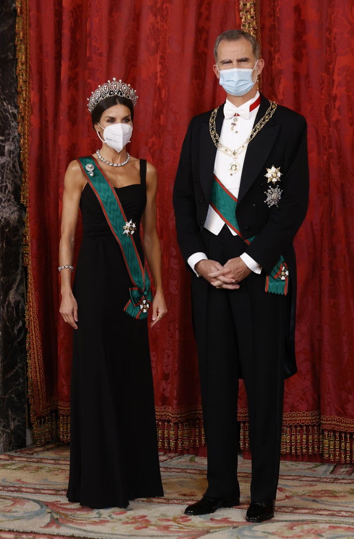Los reyes, en el Palacio Real