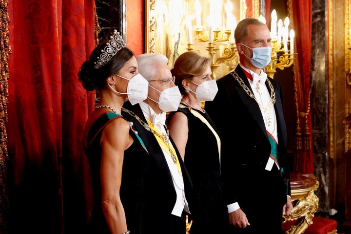Letizia, en la cena de gala.
