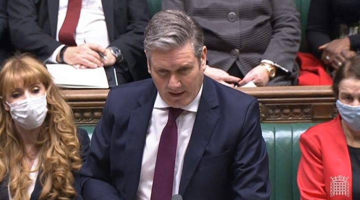 Keir Starmer repeatedly called on Boris Johnson to apologise over his handling of the Owen Paterson affair.
