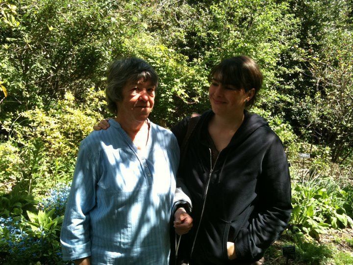 The author (right) and her mom at the Brooklyn Botanic Garden in 2010.