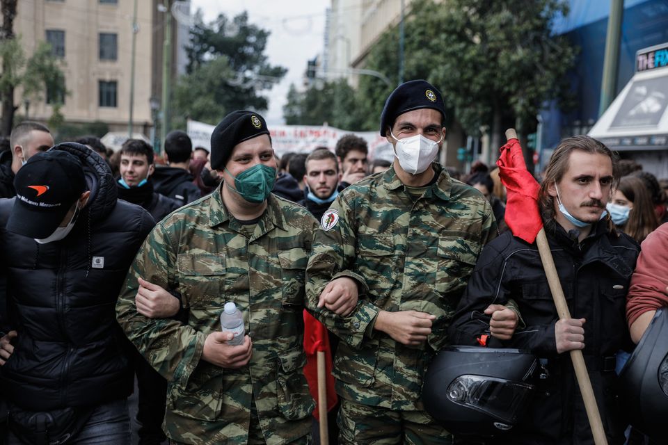 Πορεία για την 48η επέτειο για την εξέγερση του Πολυτεχνείου, Τετάρτη 17 Νοεμβρίου