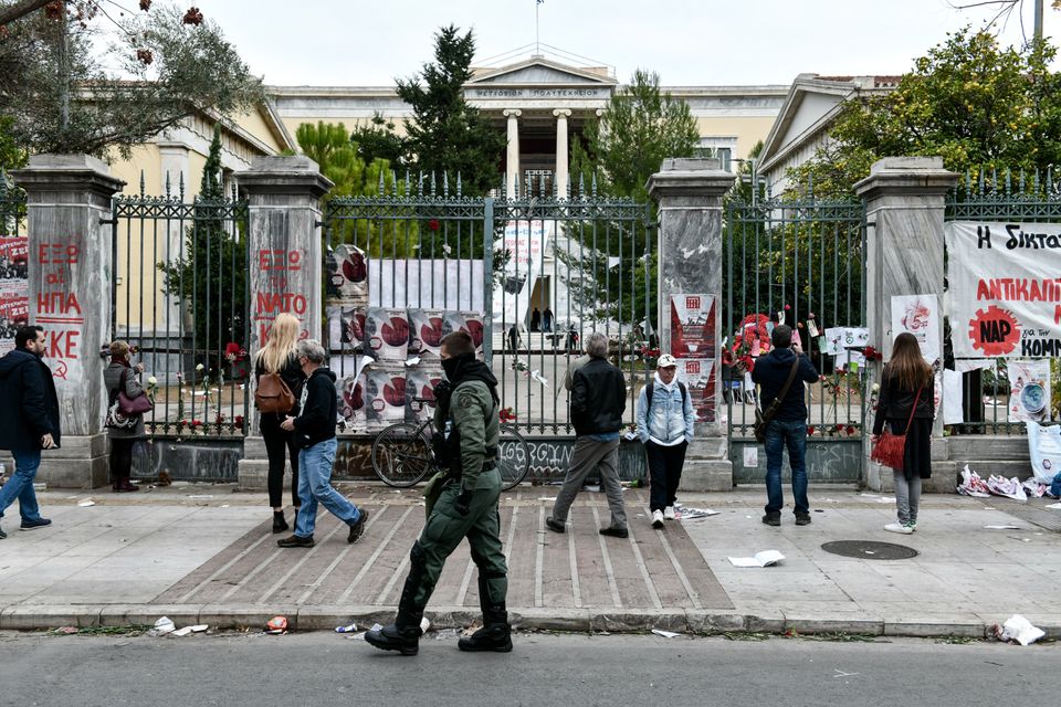 Πορεία για την 48η επέτειο για την εξέγερση του Πολυτεχνείου, Τετάρτη 17 Νοεμβρίου