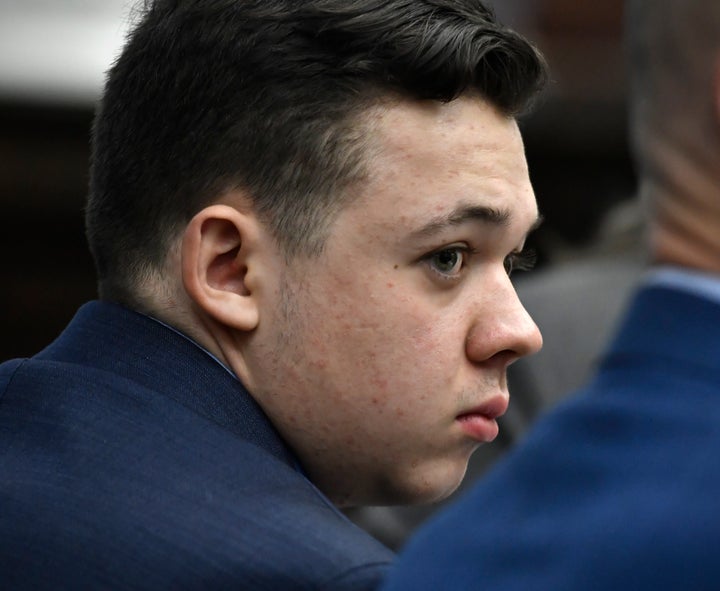 Kyle Rittenhouse listens as the attorneys and the judge talk about jury instructions at the Kenosha County Courthouse in Kenosha, Wis., on Monday, Nov. 15, 2021. Rittenhouse is accused of killing two people and wounding a third during a protest over police brutality in Kenosha, last year. (Sean Krajacic/The Kenosha News via AP, Pool)