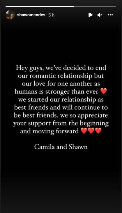 Shawn Mendes et Camila Cabello annoncent leur