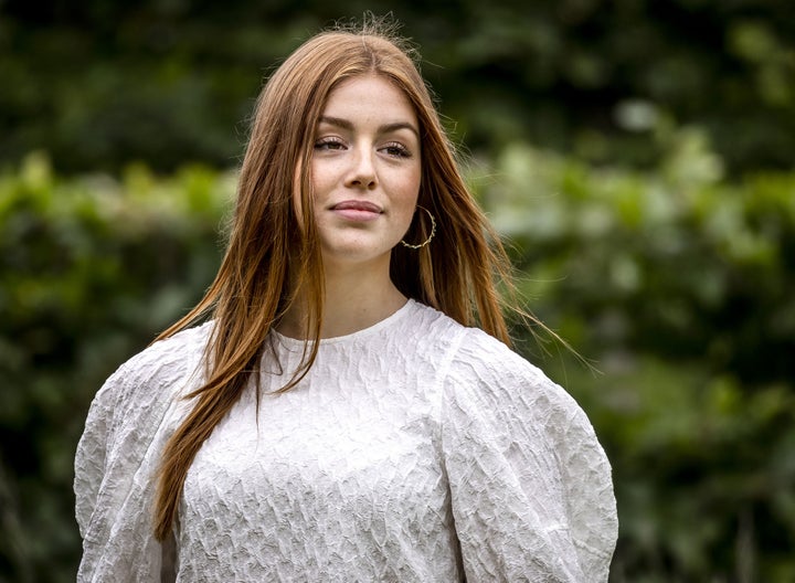 Alexia de Holanda, durante un posado oficial.