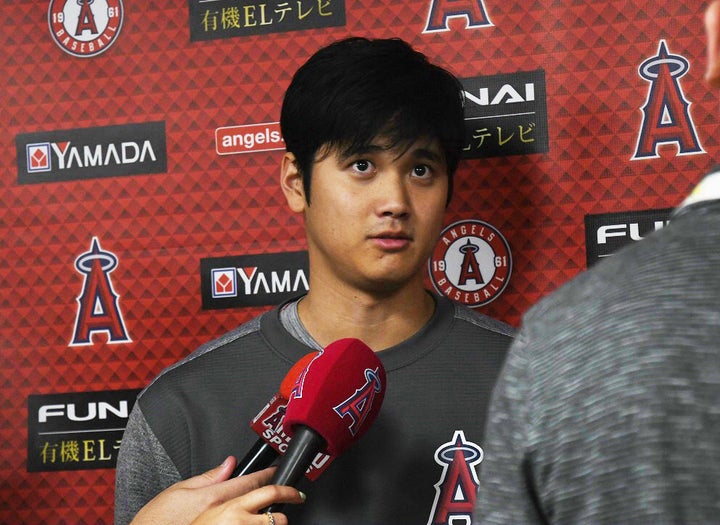 2018年の大谷翔平選手