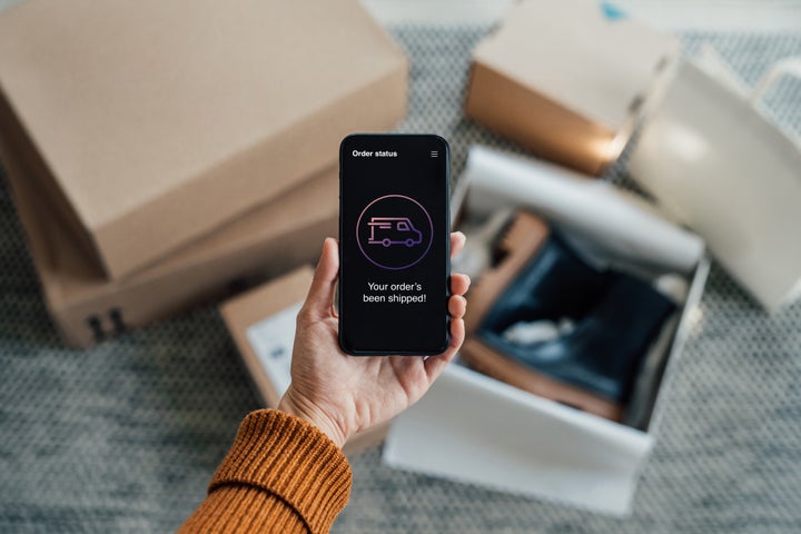 Compra online a través de móvil.