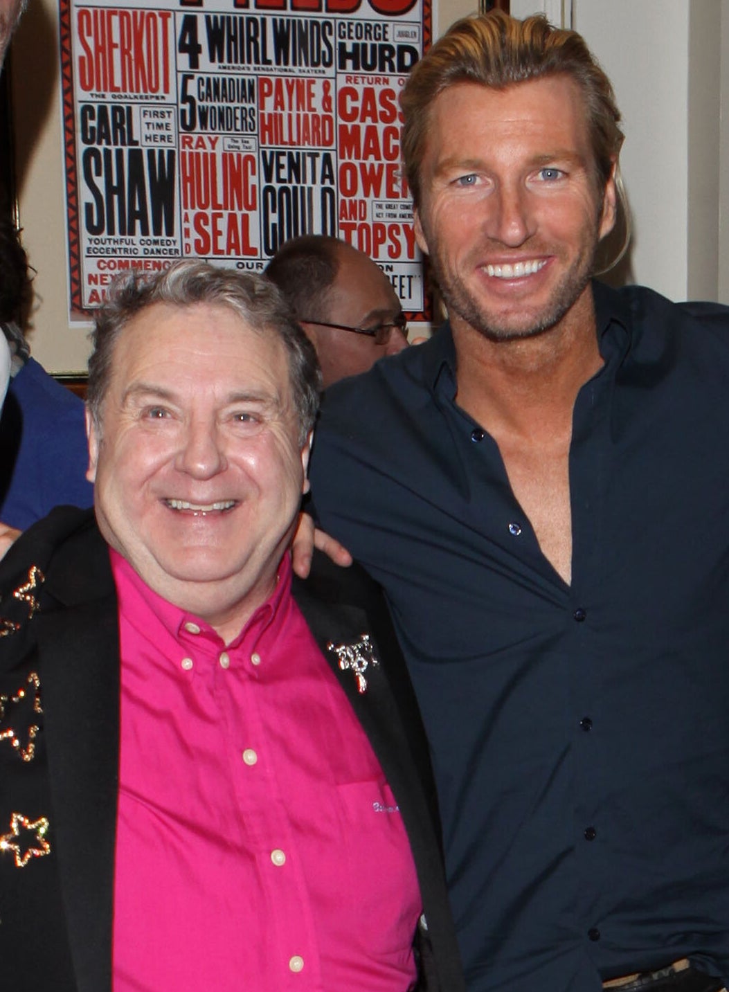 Russell with Robbie Savage