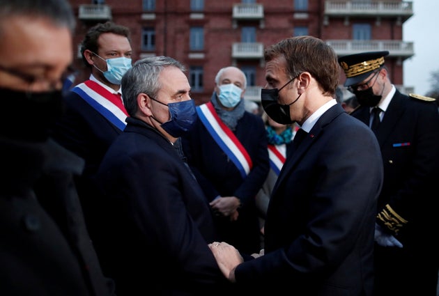 Xavier Bertrand et Emmanuel Macron lors d