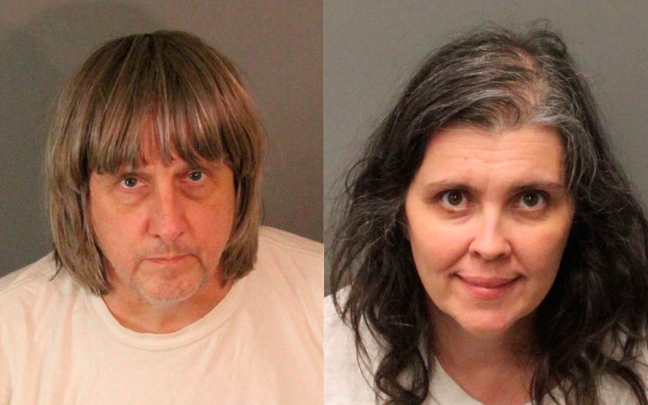 David Allen Turpin and Louise Anna Turpin in booking photos from the Riverside County Sheriff's Department.