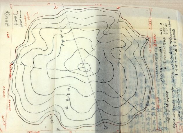 国立公文書館に所蔵されている「中ノ鳥島」の実測図とされる図面