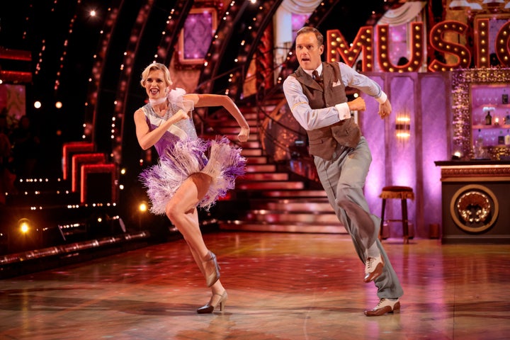 Nadiya Bychkova and Dan Walker performing the Charleston