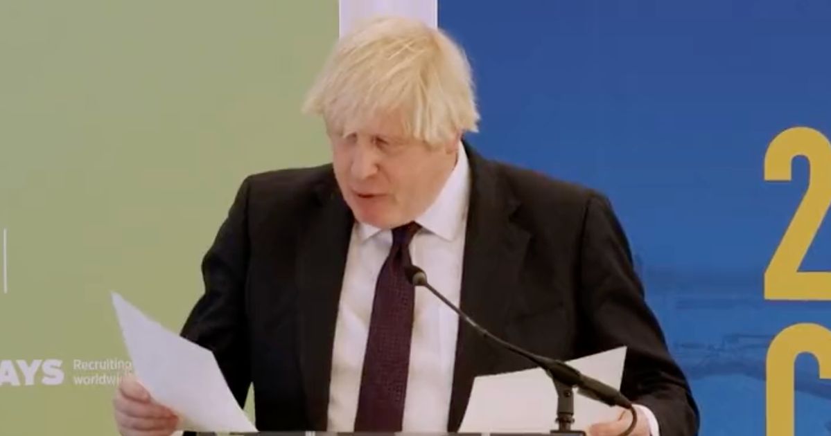 Boris Johnson Gets Lost During His Own Speech To Business Leaders ...