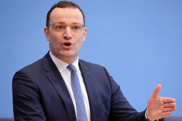 Le ministre de la Santé allemand Jens Spahn lors d