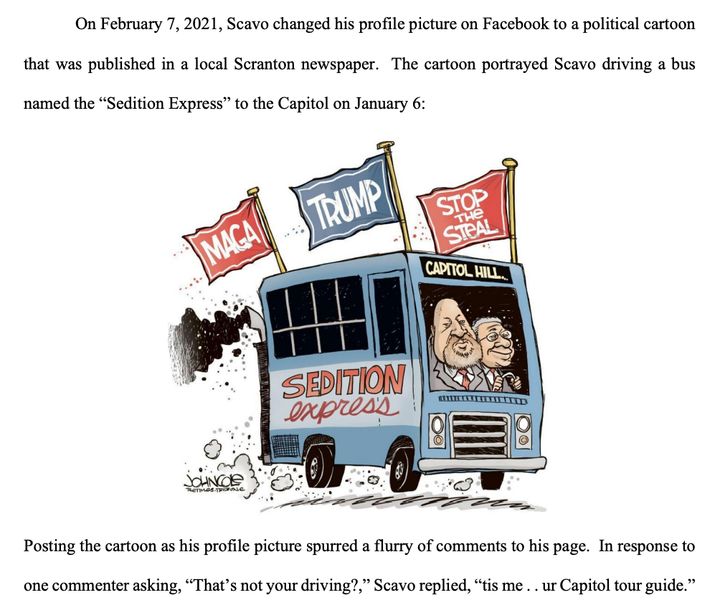 Frank Scavo made this political cartoon his Facebook profile image.