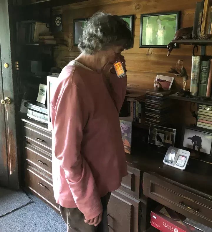 La madre de la autora, en 2019.