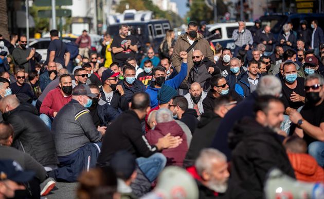 Los trabajadores del sector del metal se manifiestan en Cádiz durante la séptima jornada de