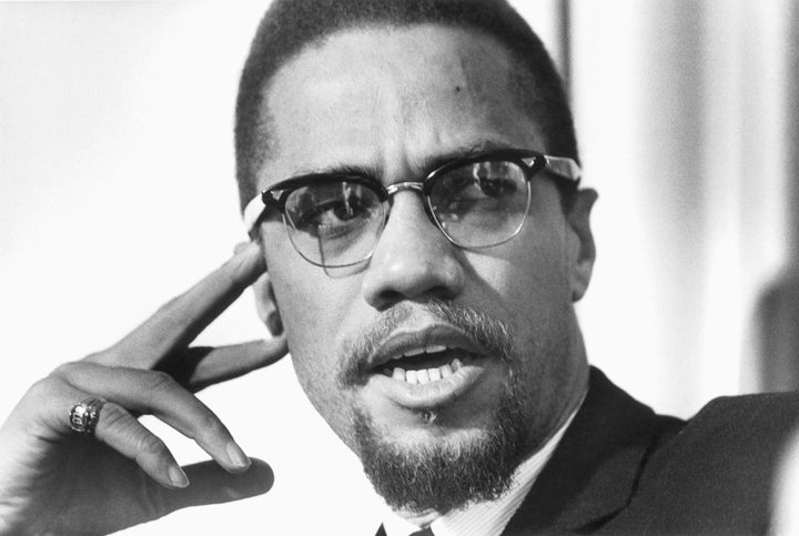 Malcolm X was assassinated on Feb. 21, 1965. His wife, Betty Shabazz, was pregnant with Malikah and her twin sister, Malaak, at the time of his death. He's seen here just days before his killing.