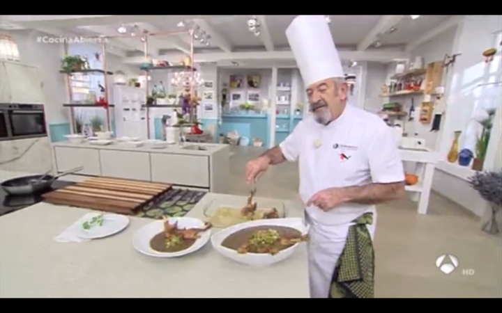 Karlos Arguiñano este martes en su cocina.