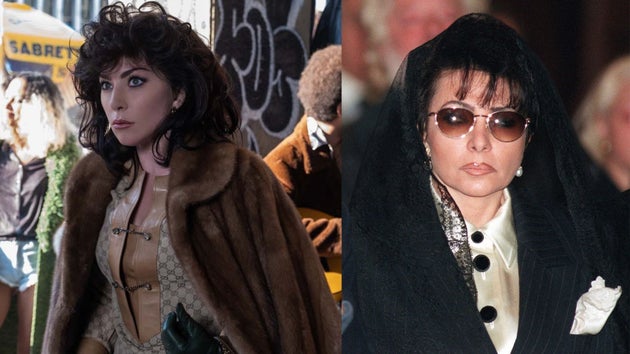 Lady Gaga (left), Patrizia Reggiani (at