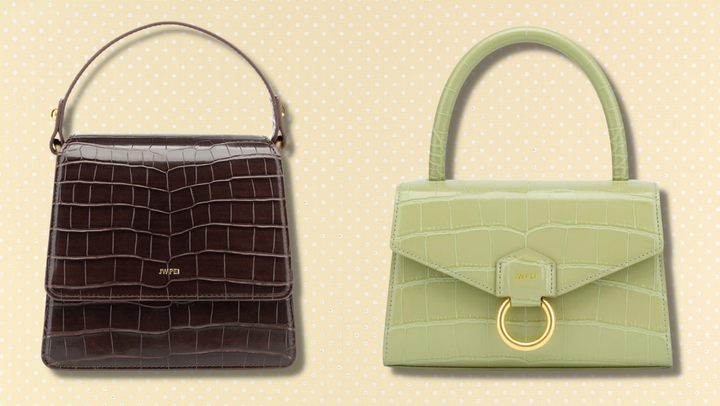 JW Pei's Fae top handle bag and Stella top handle bag.