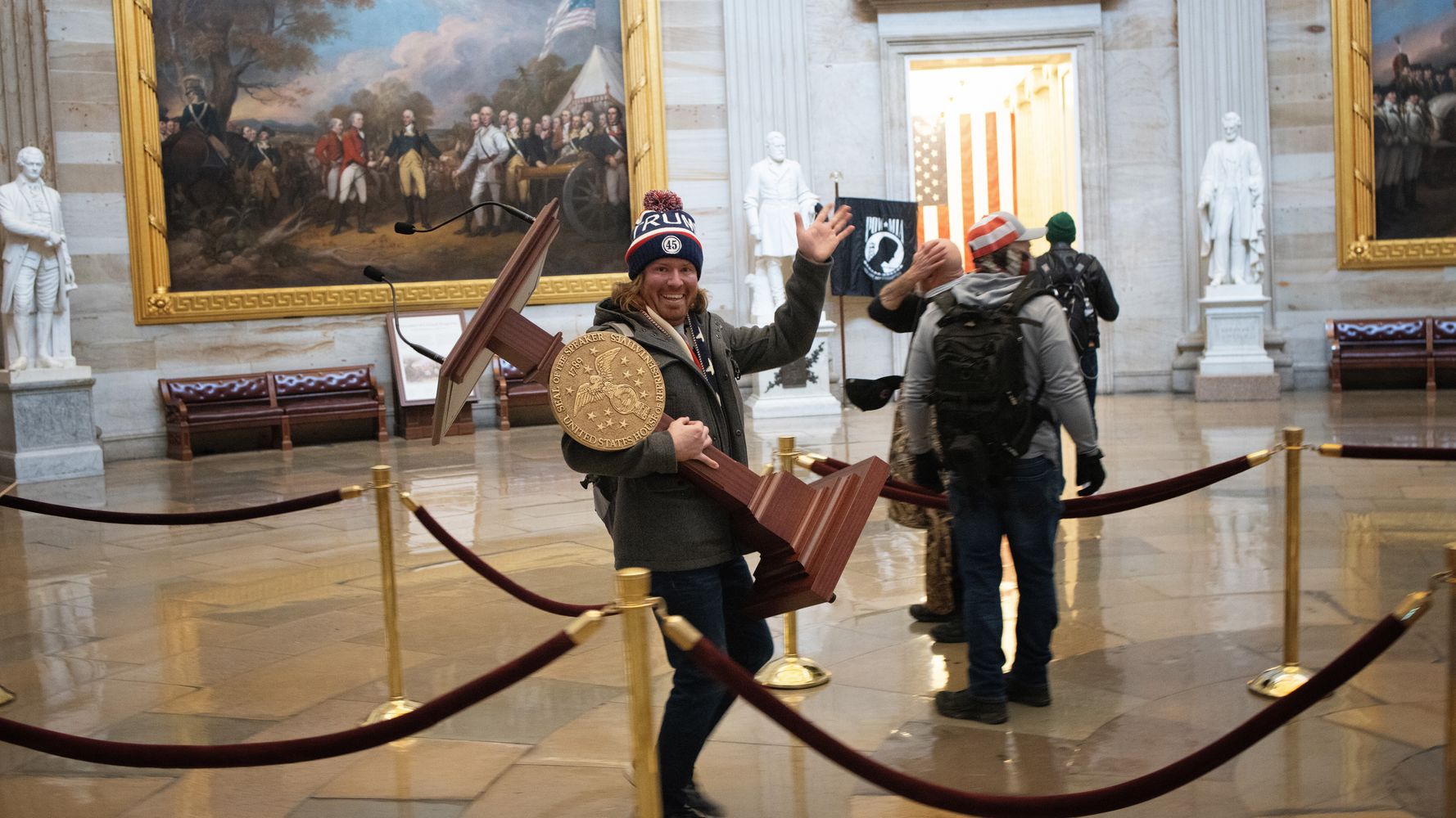 Capitol Rioter Who Stole Nancy Pelosi’s Lectern Pleads Guilty