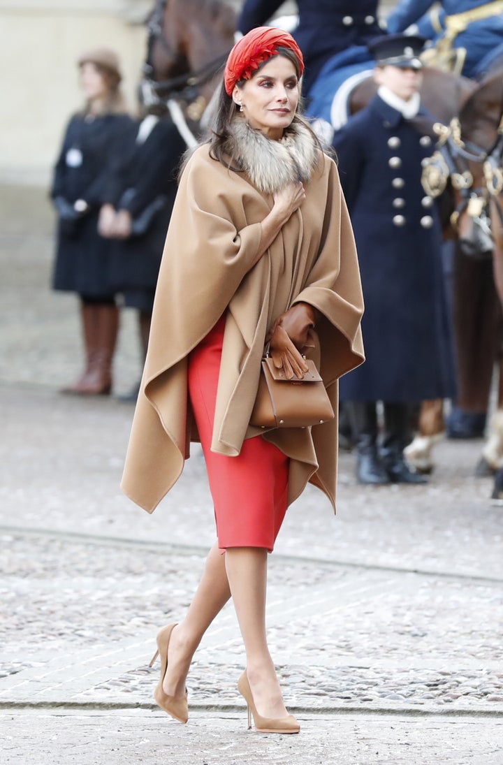 La reina, en el Palacio Real de Estocolmo