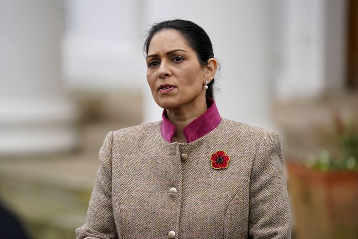 Priti Patel extended her sympathies to the families of those who died in the English Channel on Wednesday