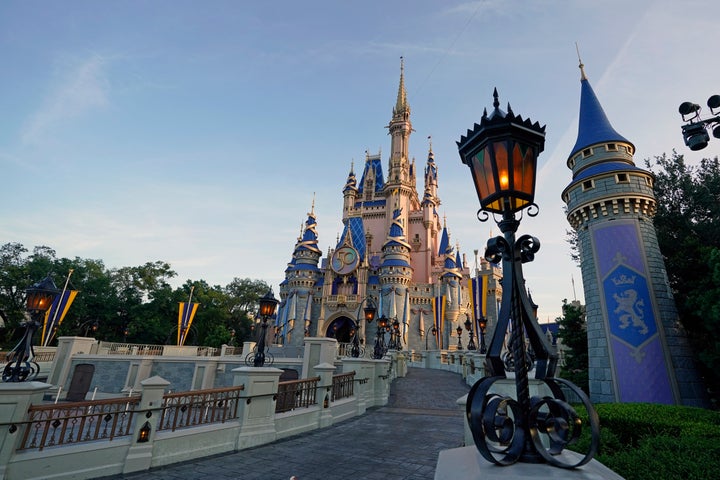 The Cinderella Castle at the Magic Kingdom at Walt Disney World is seen at the theme park in Lake Buena Vista, Florida.