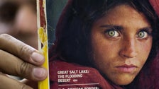 Afghan Girl From Famous Cover Portrait Is Evacuated To Italy Afghan Girl From Famous Cover Portrait Is Evacuated To Italy