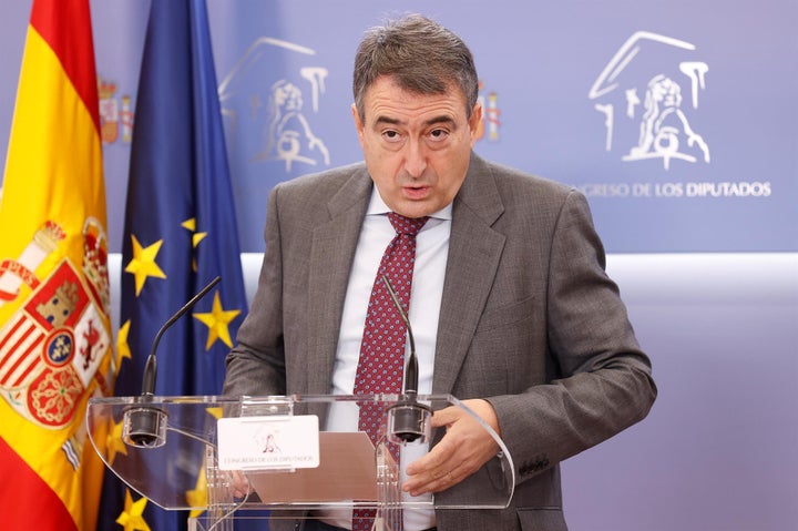 El portavoz de PNV en el Congreso, Aitor Esteban, en el Congreso de los Diputados, este miércoles.