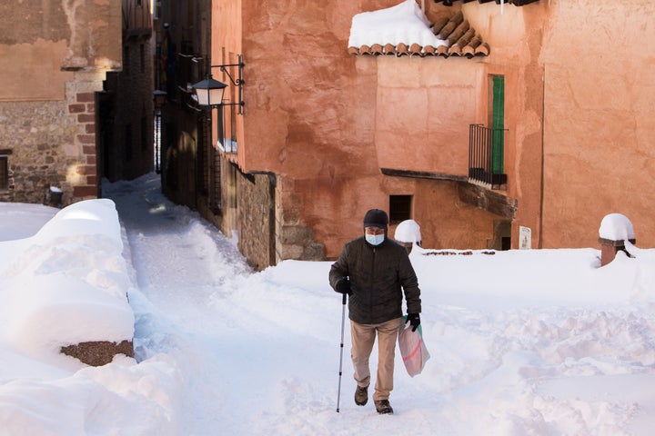 Nevada en Albarracín, Teruel.