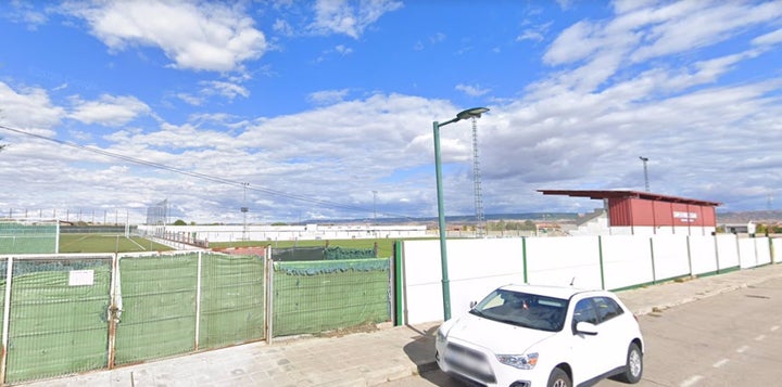 El campo de fútbol de Marchamalo en Guadalajara.