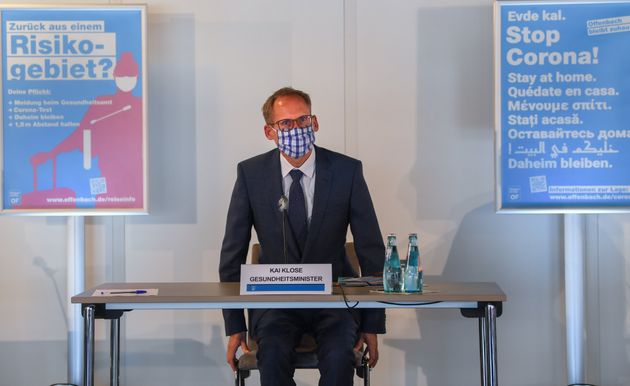 Kai Klose en conférence de presse le 21 août 2020  à Offenbach.
