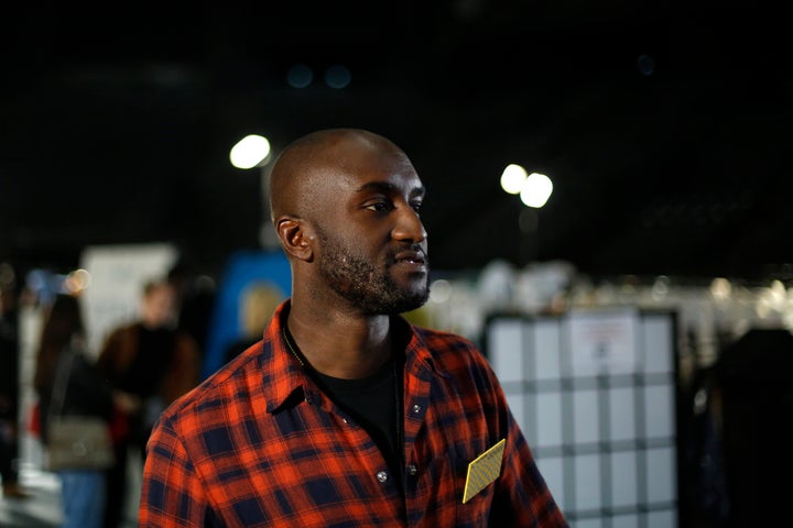 Designer Virgil Abloh walks backstage prior to his Off-White ready to wear Fall-Winter 2019-2020 collection, that was presented in Paris, Thursday, Feb. 28, 2019. Abloh, a leading fashion executive hailed as the Karl Lagerfeld of his generation, has died after a private battle with cancer. He was 41. (AP Photo/Thibault Camus, File)