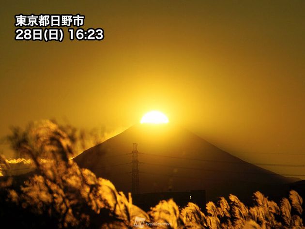 美しい「ダイヤモンド富士」が出現。これから12月までは関東でも見られるかも？