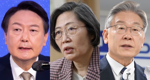 윤석열 국민의힘 대선 후보, 이수정 교수, 이재명 더불어민주당 대선