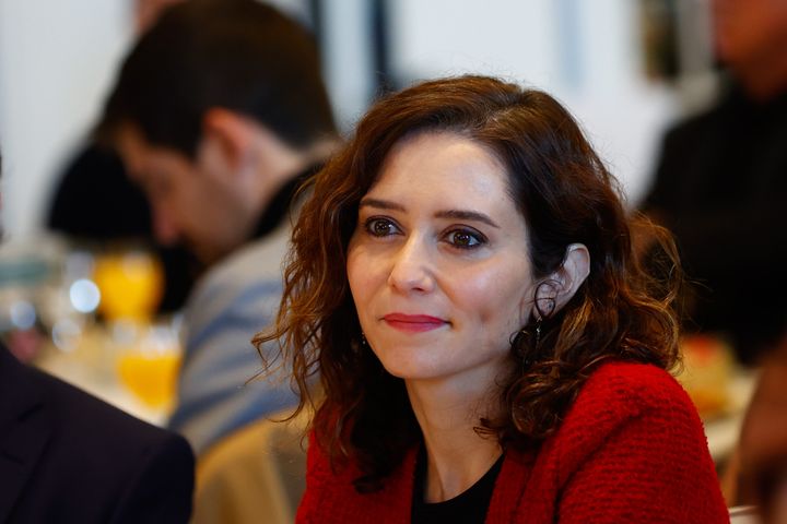 Isabel Díaz Ayuso, este mismo lunes en Madrid.
