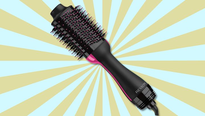 Revlon's one-step hair dryer and volumizer hot air brush styles, dries and adds volume to your hair.