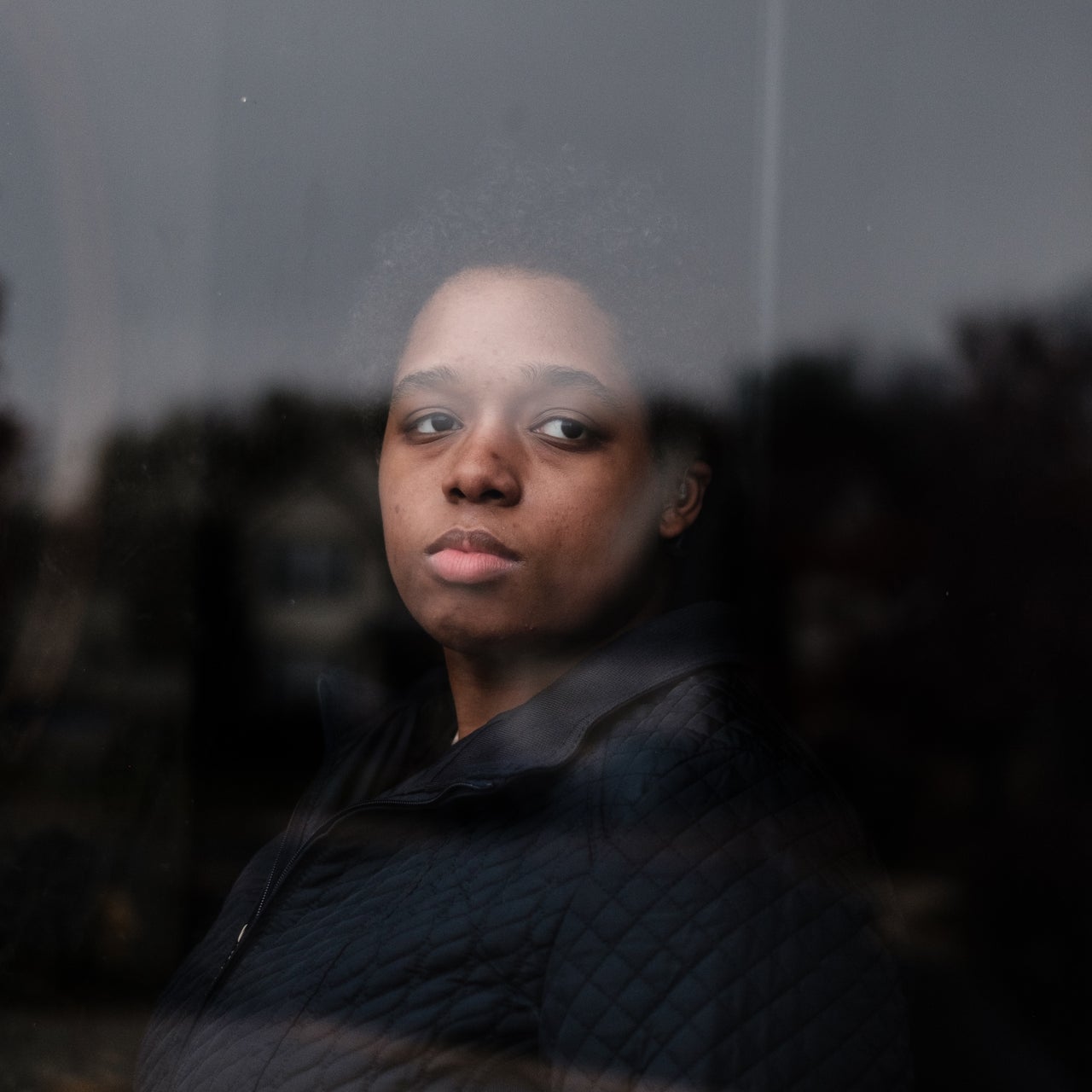 Kyndall Evans, a recent Virginia high school graduate, stands for a portrait on Nov. 21 in Woodbridge, Virginia.