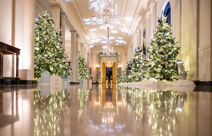 The Cross Hall of the White House.