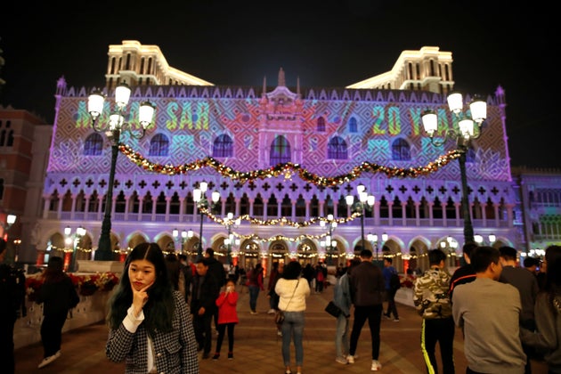 The famous Venetian Macao casino of ...