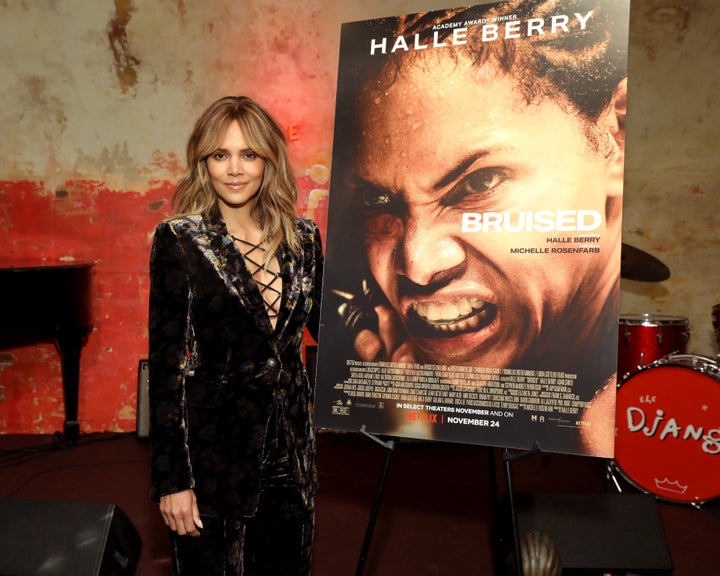 Halle Berry at Netflix's “Bruised” screening at The Roxy in New York City on Nov. 19, 2021.