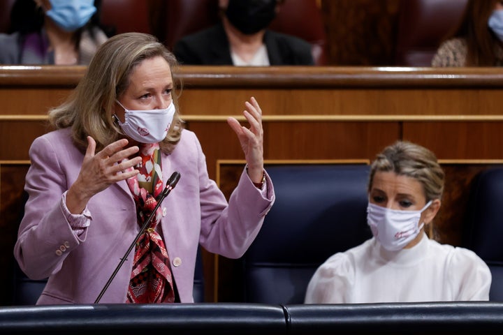 La vicepresidenta primera del Gobierno y ministra de Economía, Nadia Calviño.
