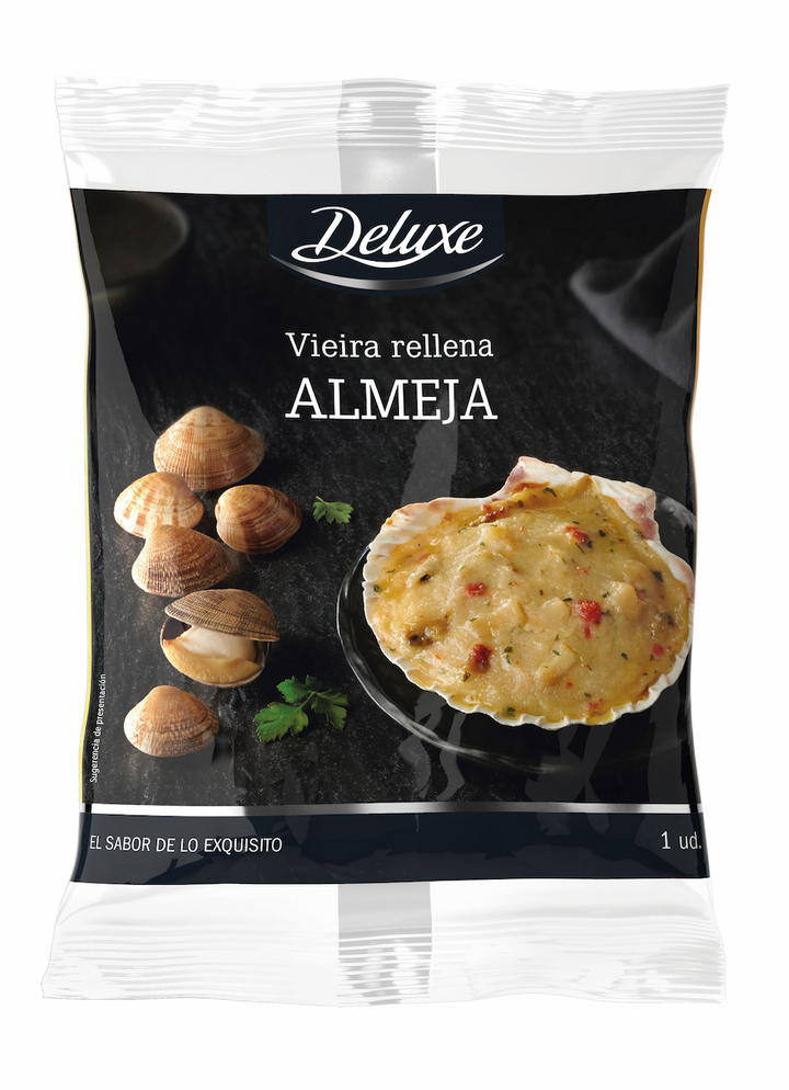 Vieiras rellenas de almejas de la gama Deluxe de Lidl.