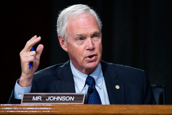 Sen. Ron Johnson (R-Wis.) questions Secretary of State Antony Blinken during the Senate Foreign Relations Committee hearing in September. Johnson has announced that he'll seek reelection next year. 