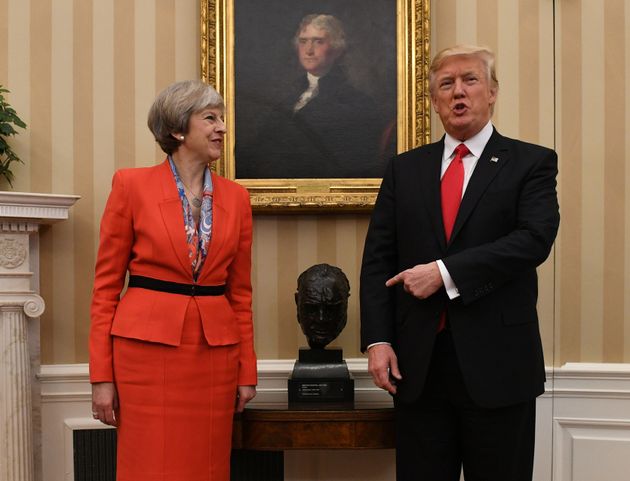 <strong>Theresa May and Donald Trump with the Winston Churchill bust in the Oval Office</strong>” data-caption=”<strong>Theresa May and Donald Trump with the Winston Churchill bust in the Oval Office</strong>” data-rich-caption=”<strong>Theresa May and Donald Trump with the Winston Churchill bust in the Oval Office</strong>” data-credit=”Stefan Rousseau – PA Images via Getty Images” data-credit-link-back=”” /></p>
<div class=