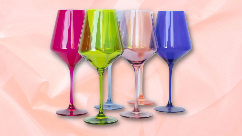 Estelle Colored Glass: Candy-Colored Wine Glasses and More!